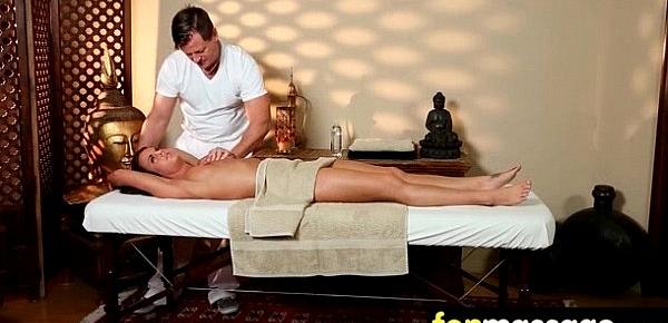  Sexy teen babe sucks and fucks at the massage table 11